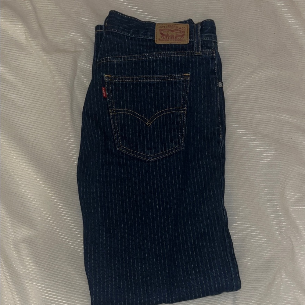Levi's low pro pinstripe straight leg men’s jeans